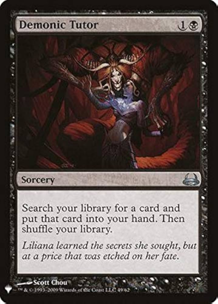 Magic: The Gathering - Demonic Tutor - Mystery Booster - Duel