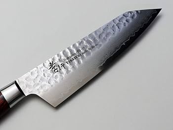 Amazon | 堺孝行 V金10号割込 33層槌目ダマスカス 剣型三徳（切付三徳