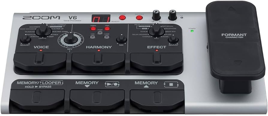 Amazon.com: Zoom V6-SP Vocal Processor, Vocal Effects Pedal