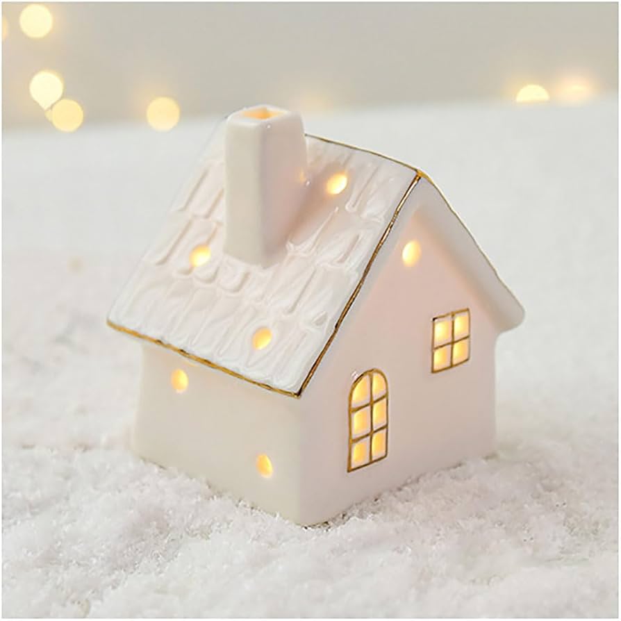 Amazon.co.jp: Lllunimon クリスマスビレッジ LED ライト付き