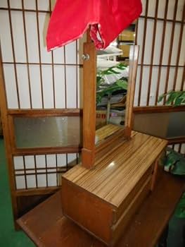 Amazon.co.jp: 時代家具鏡台古民具昔の日本の鏡台和室用ディスプレイ用
