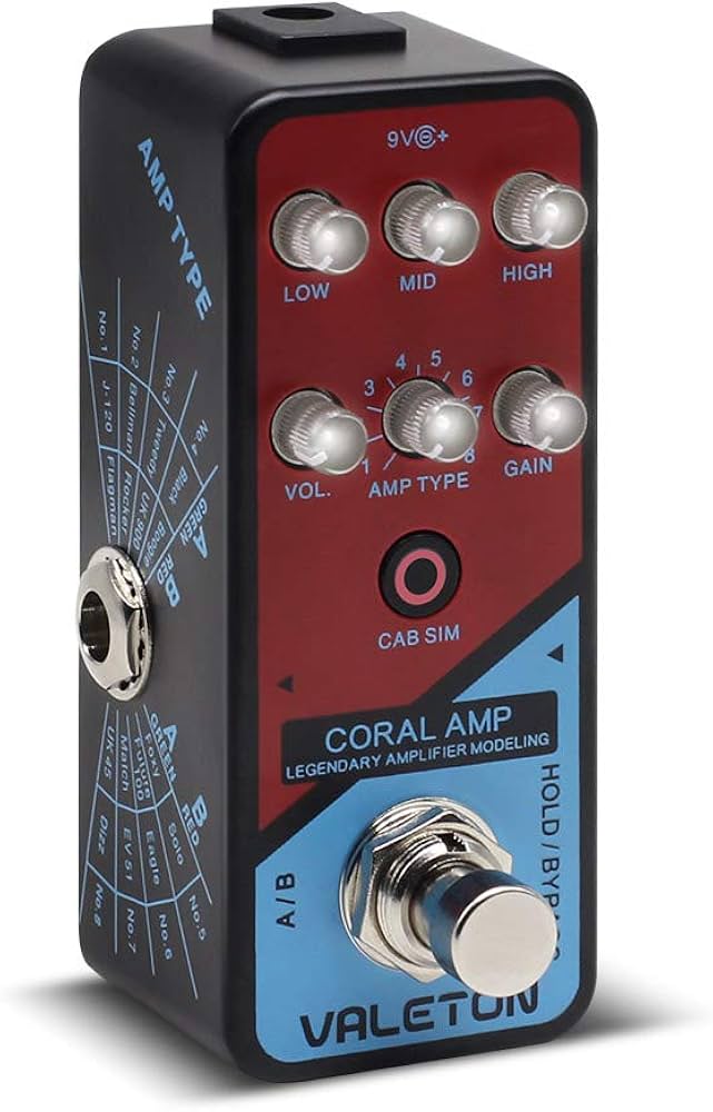 Amazon.com: Valeton Coral Amp Modeling Preamp Digital Amplifier