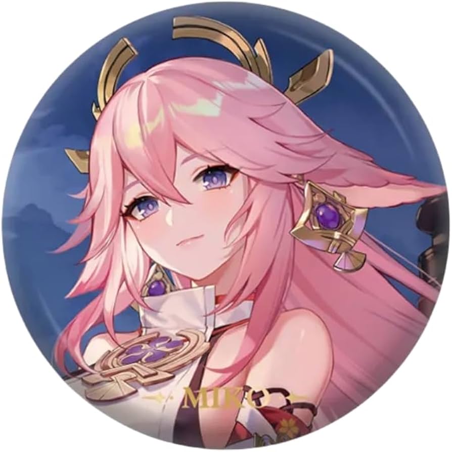 Amazon.co.jp: 原神シリーズ キャラクター缶バッジ Genshin 八重神子