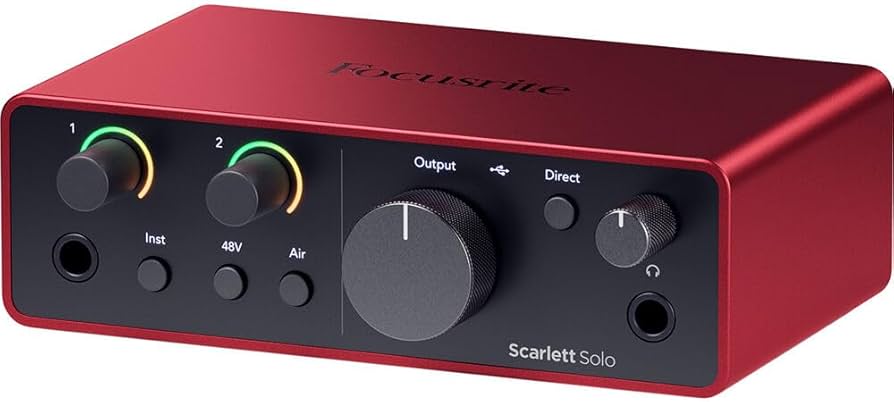 Amazon.com: Focusrite Scarlett Solo 4G Studio Recording Bundle