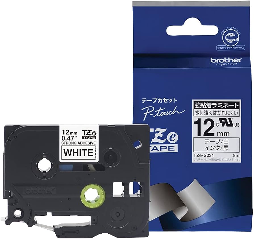 Amazon | 【brother純正】ピータッチ ラミネートテープ TZe-S231 幅