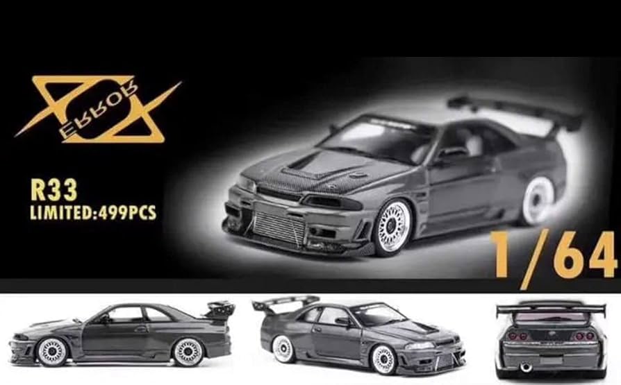 Amazon.co.jp: 1/64 ERROR 404 Nissan r33 Skyline Pandem Gray : Hobbies