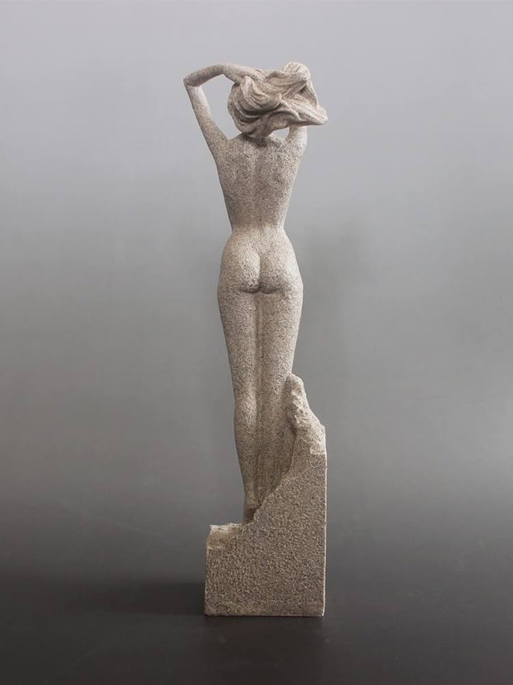 Amazon.co.jp: ヌード女性像 女神 女神像 砂岩彫刻アート装飾 贈り物