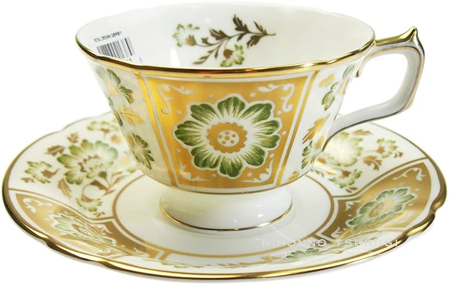 Amazon.com: Royal Crown Derby Green Derby Panel Tea Cup Saucer