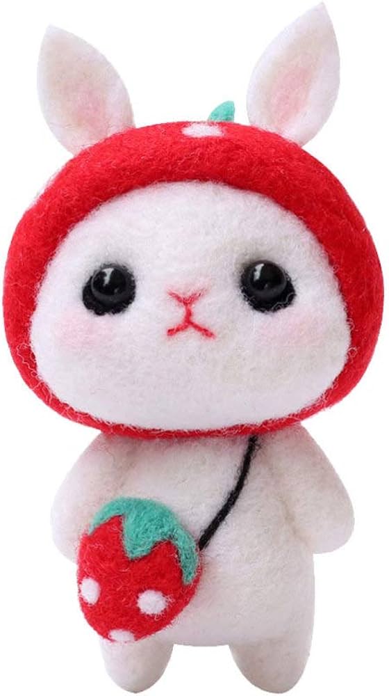 Amazon.co.jp: 羊毛フェルトキット 初心者 ウサギ かわいい フェルト