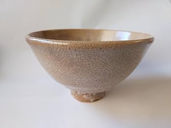 Amazon.co.jp: 一行窯 安田道雄 作 大井戸茶碗 細川写 共箱 共布 栞
