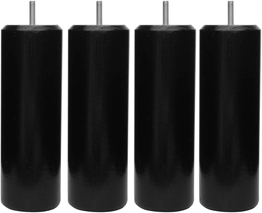 Margot 3700527820538 - Set di 4 Piedini per Rete, Colore: Nero