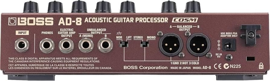 Amazon | BOSS AD-8 プリアンプ アコースティックギター用 (ボス AD8