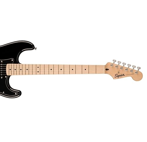 Amazon.com: Squire Sonic Stratocaster Electric Guitar, Black