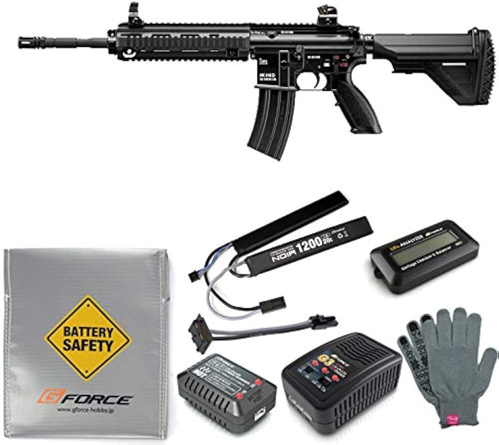 東京マルイ次世代HK416D マガジン、充電器、バッテリーセット