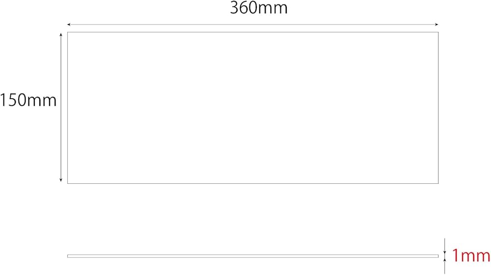 Amazon.co.jp: プラスチック 板 硬質 樹脂 白 360/150/1mm 3枚 セット