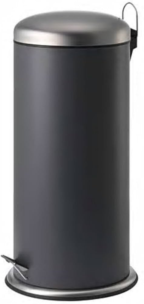 Amazon｜IKEA/イケア MJOSA：ペダル式ゴミ箱30L ダークグレー