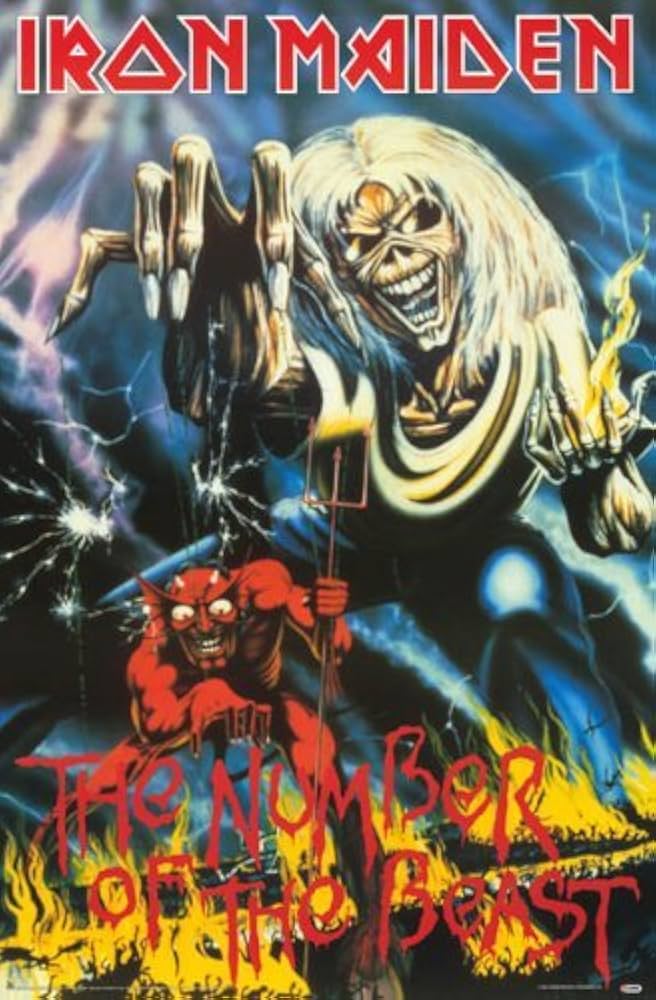 Amazon.com: postersultan 1 X Iron Maiden Poster - The Number of
