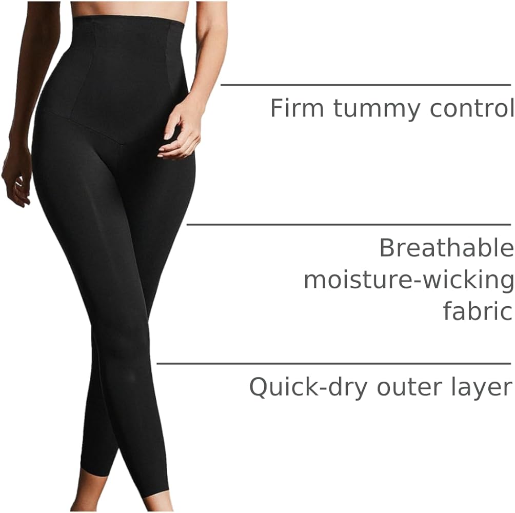 Leonisa High Waisted Compression Leggings for Women – Shapewear