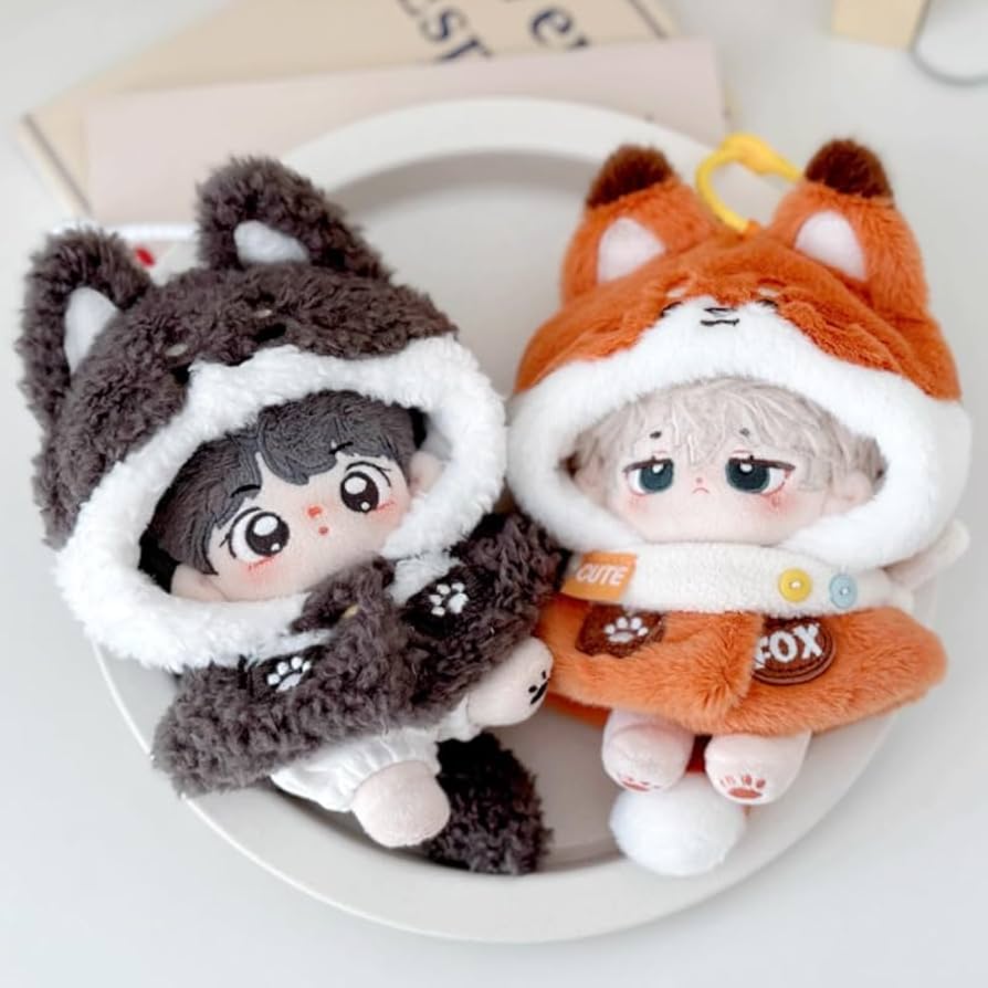 Amazon.co.jp: もこもこアニマル着ぐるみ 10cm用 狼 ぬい服 着ぐるみ