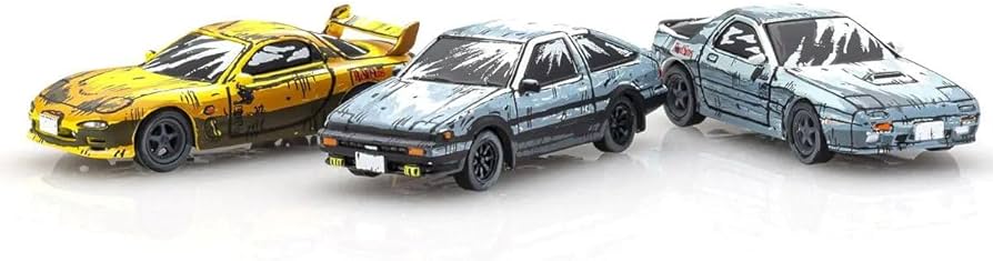 Amazon.com: Kyosho 1/64 Initial D Cartoon Style Painting Edition
