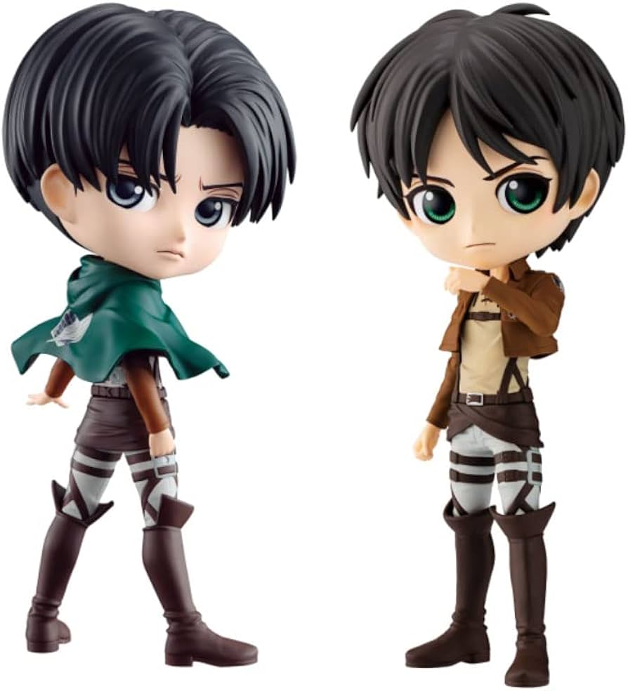Amazon.co.jp: 進撃の巨人 Q posket リヴァイ ＋ エレン 2種セット