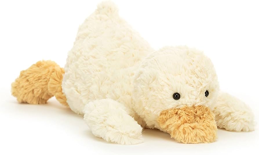 Amazon.com: Jellycat Tumblie Duck Stuffed Animal, Medium 14 inches