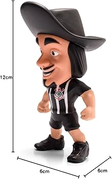 Boneco Mascote de Futebol Mosqueteiro Corinthians (Camisa 2