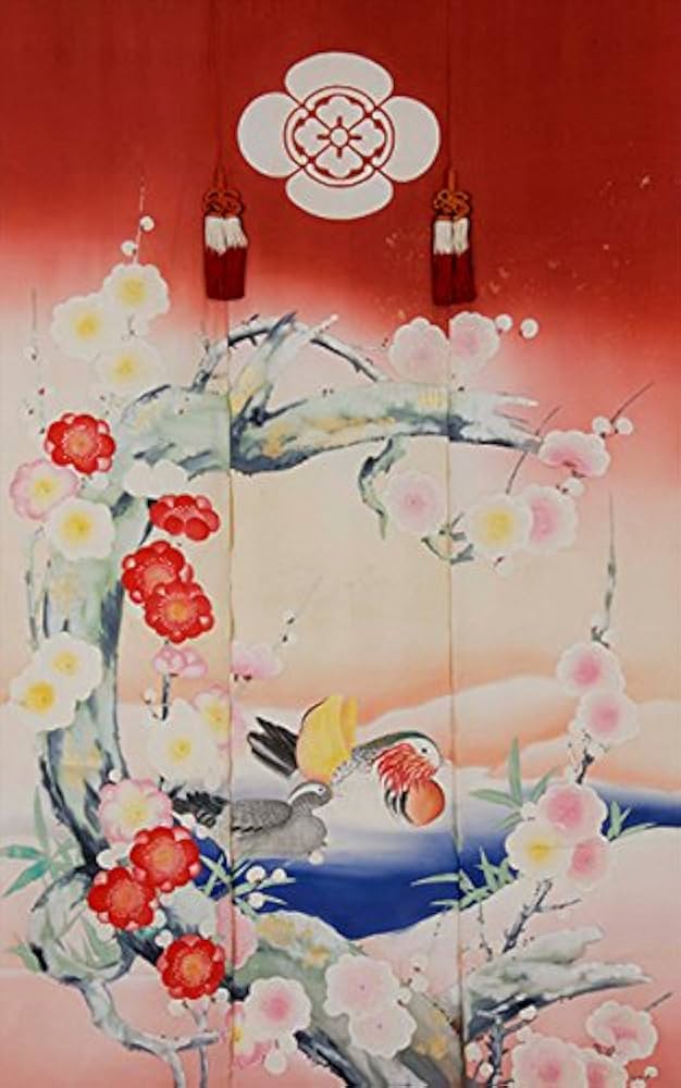 Amazon.co.jp: トレシー 加賀のお国染めシリーズ 花嫁のれん柄 15×24cm