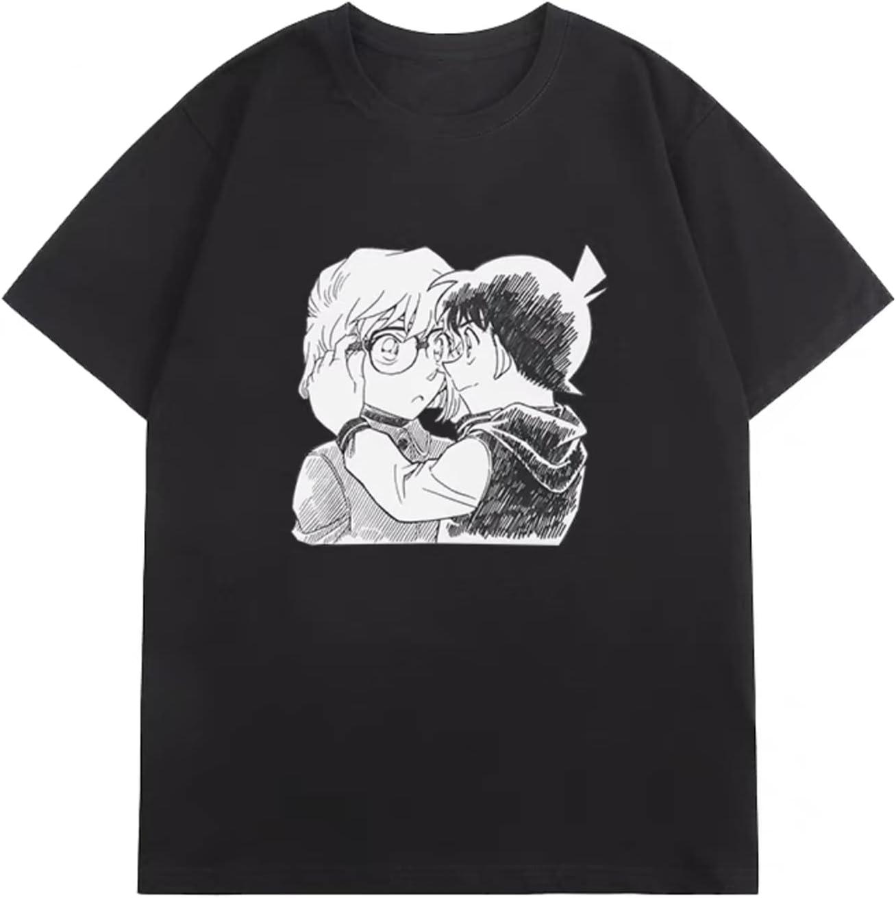 Amazon.co.jp: [XSLSLCOS] 工藤新一 Tシャツ 半袖 名探偵コナン 黒鉄の
