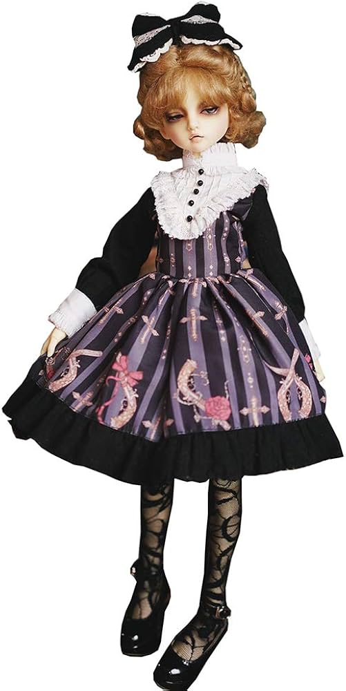 Amazon.co.jp: 1/3 1/4 1/6ドール用Bjd 球体関節人形 メイド服 可愛い