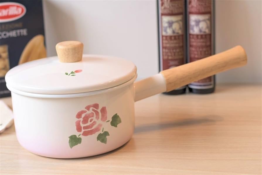 Amazon.co.jp: マニーローズ ホーロー 16cm スープパン 片手鍋 調理