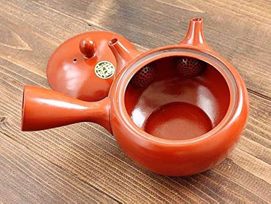 Amazon｜常滑焼 朱泥二口急須 (和食器 ポ ット 茶器 朱泥 常滑焼 茶器