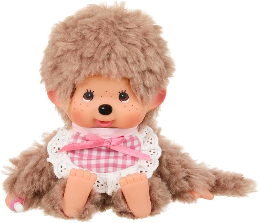 Amazon.co.jp: Sekiguchi Fluffy Sweet Brown Monchichi Pink 201297