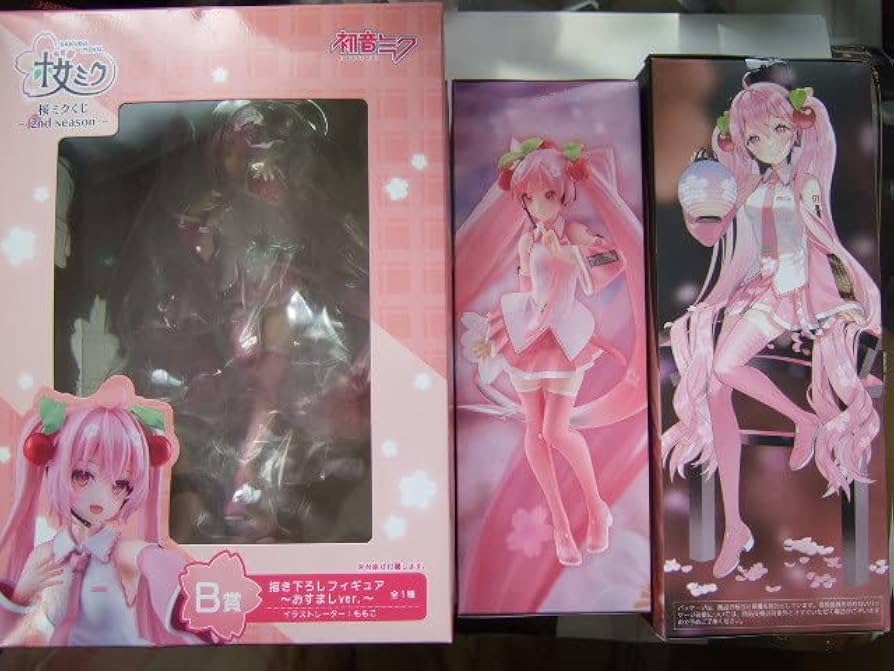 Amazon | 桜ミク フィギュア 3個 タイトーくじ本舗 桜ミクくじ B賞, 桜