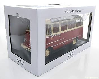 Amazon | norev 1/18 Mercedes O319 bus 1960 red creme メルセデス