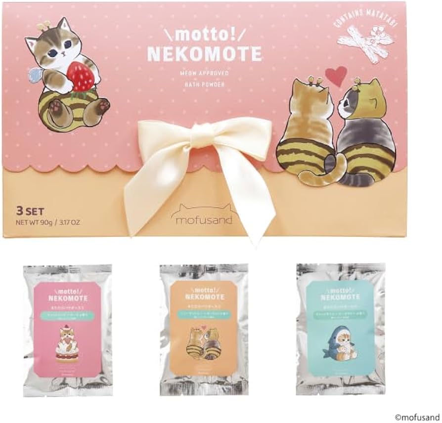 Amazon | motto! NEKOMOTE mofusand Gift Set 入浴剤 モットネコモテ
