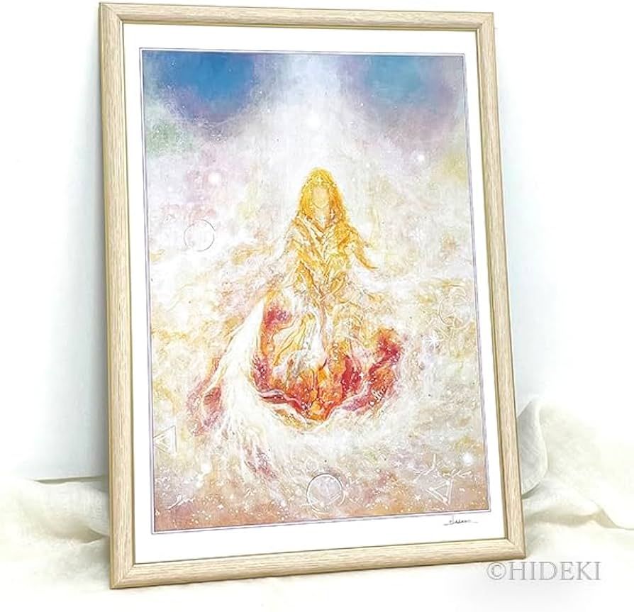 Amazon.co.jp: 市杵島姫尊 ヒーリングアート 癒しの絵 絵画 絵