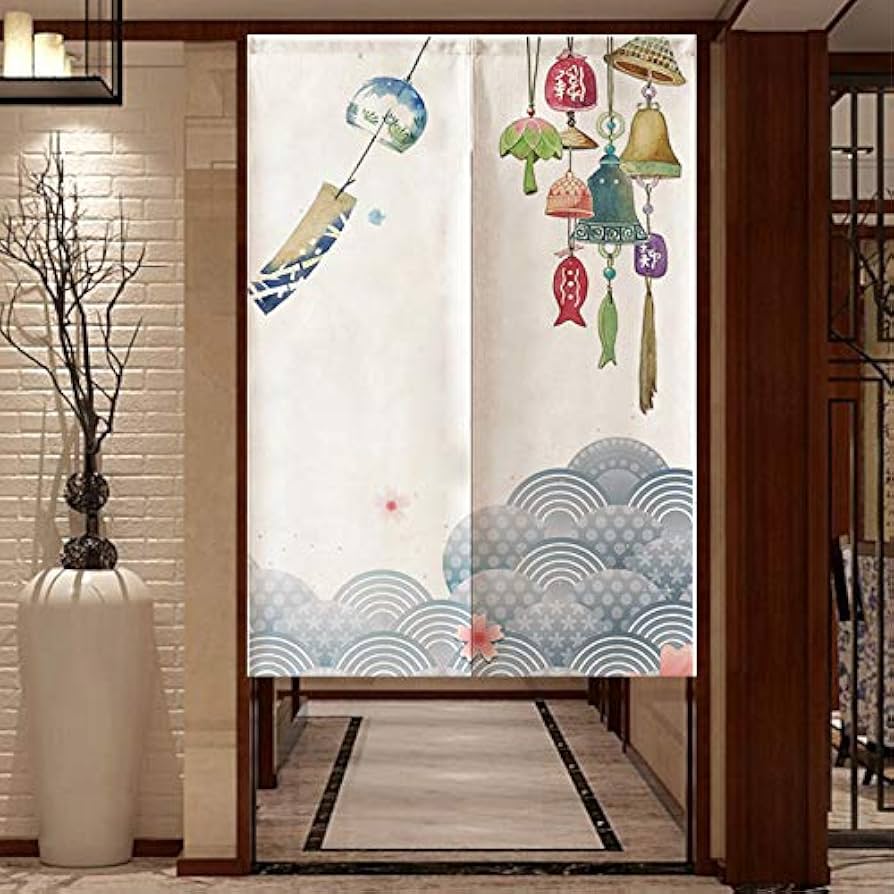 Amazon.com: MYRU Wave Noren Japanese Curtain Noren Japanese