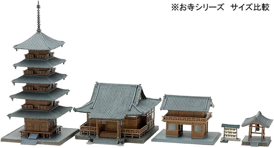 Amazon.co.jp: 建物コレクション 建コレ 028-4 お寺A4 本堂 ジオラマ
