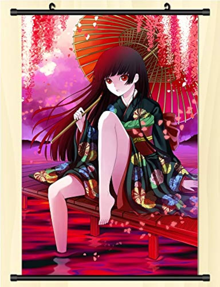 Amazon.co.jp: coskore タペストリー 地獄少女 閻魔あい えんまあい
