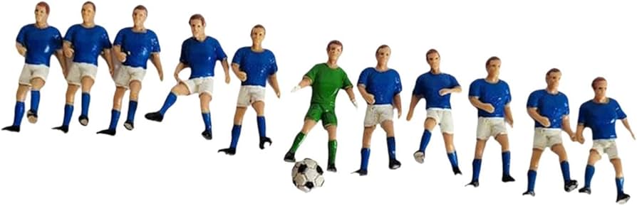 Amazon.co.jp: rockible 11個ミニサッカー選手フィギュアジオラマ