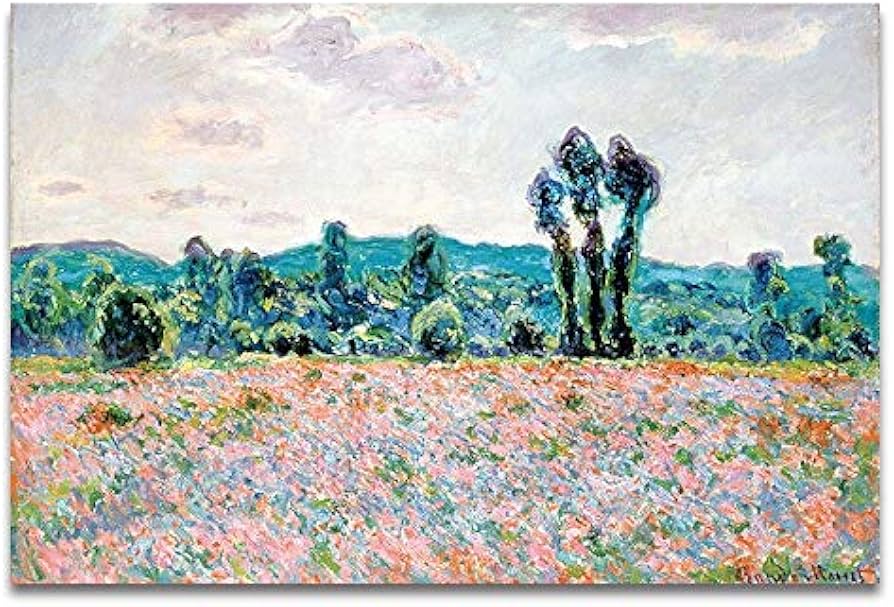 Amazon.co.jp: 有名な芸術家の油絵、星空のアイリス日の出風景画