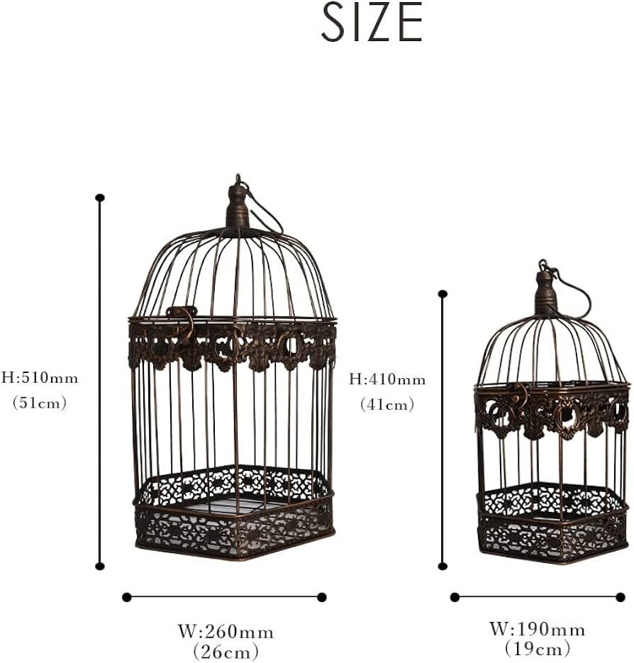 Amazon.co.jp: 鳥かご とりかご インテリア アイアン 鳥籠 置物 置き物