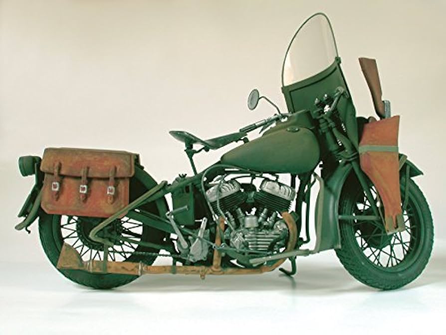 Amazon.com: Italeri Harley Davidson WLA 750 WWII Military