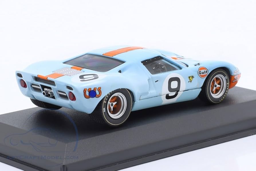 Amazon | イクソ(IXO) フォード GT40 ミニカー 1/43 Gulf ルマン24時間