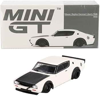 MINI GT 1/64 Nissan Skyline Kenmeri Liberty Walk White (Right