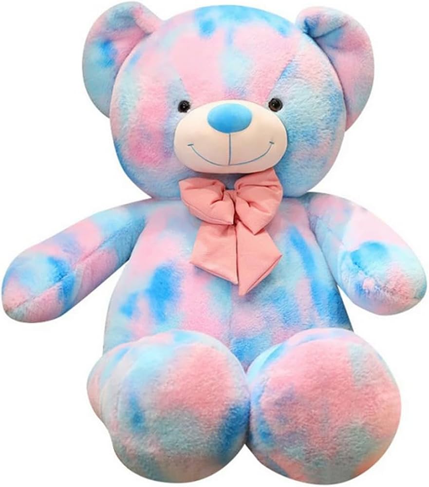 Amazon.co.jp: yousyu ぬいぐるみ熊テディベア 虹色カラフルくまさん