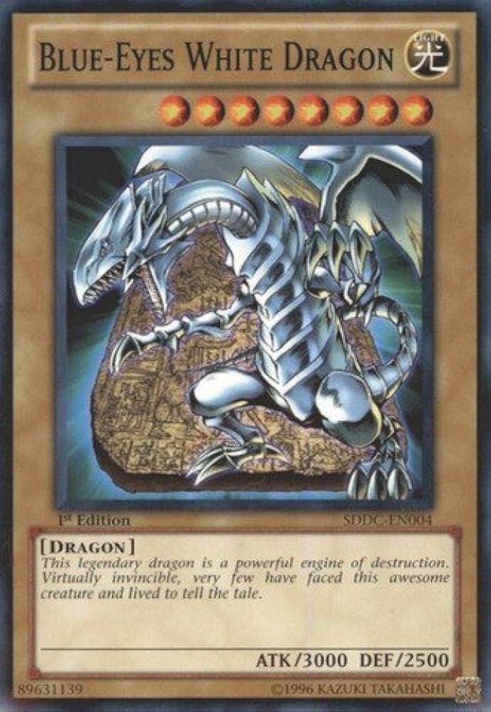 Amazon.com: YU-GI-OH! - Blue-Eyes White Dragon (SDDC-EN004