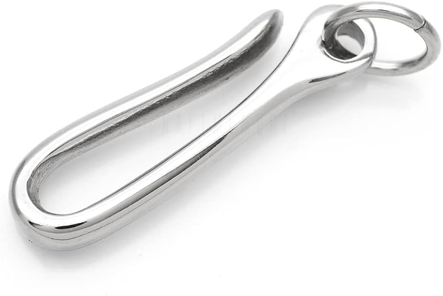 Amazon.com: CRAFTMEMORE Japanese Fish Hook Keychain Wallet Holder
