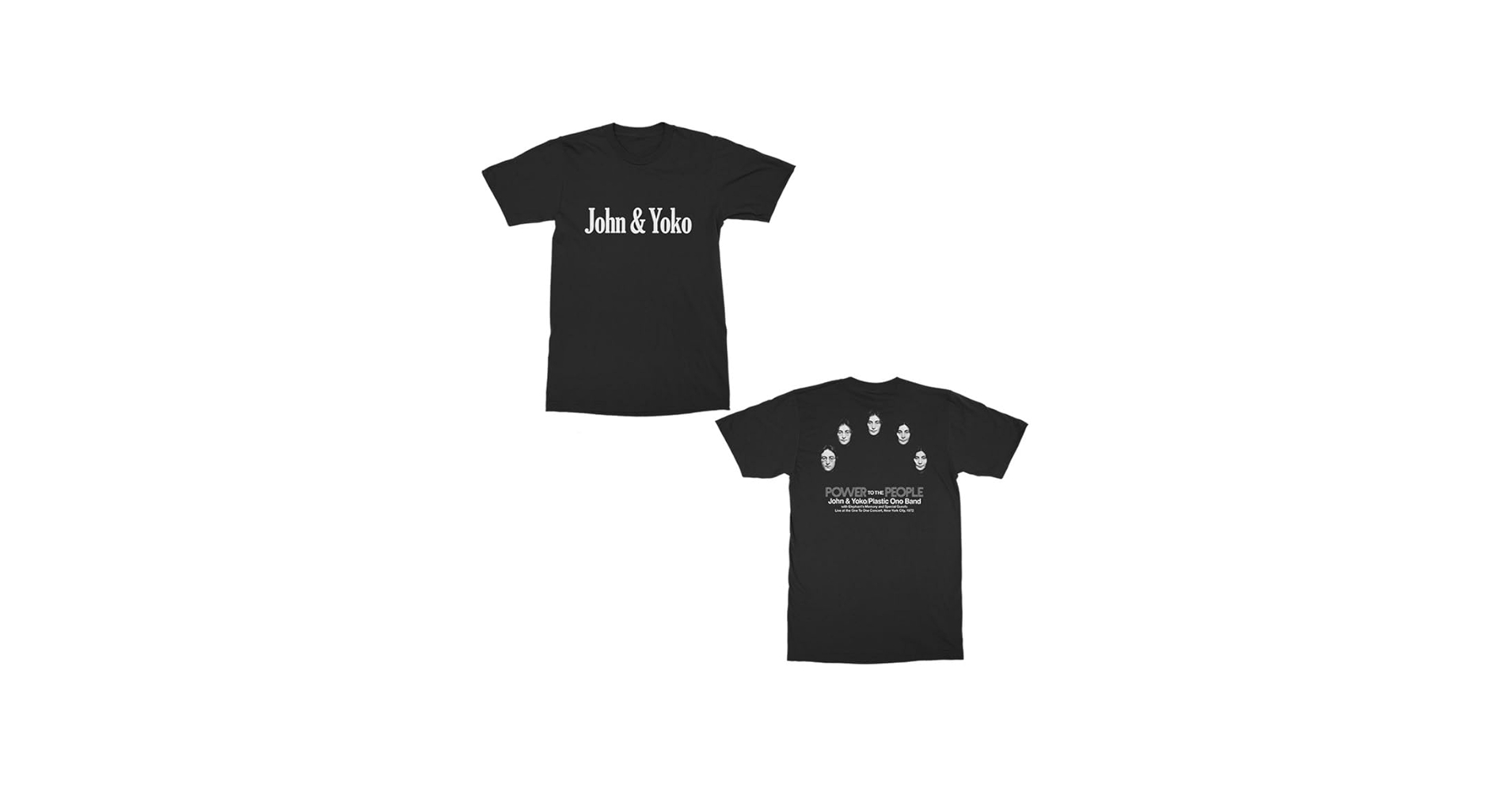 Amazon.co.jp: John & Yoko S/S Tee Black XL: ミュージック